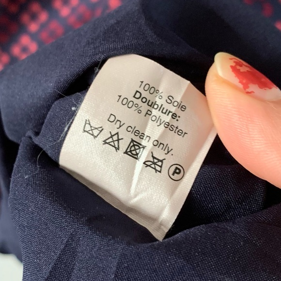 Madewell 100% Silk Painted Clover Dress Bell Sleeve Shift - Picture 12 of 14